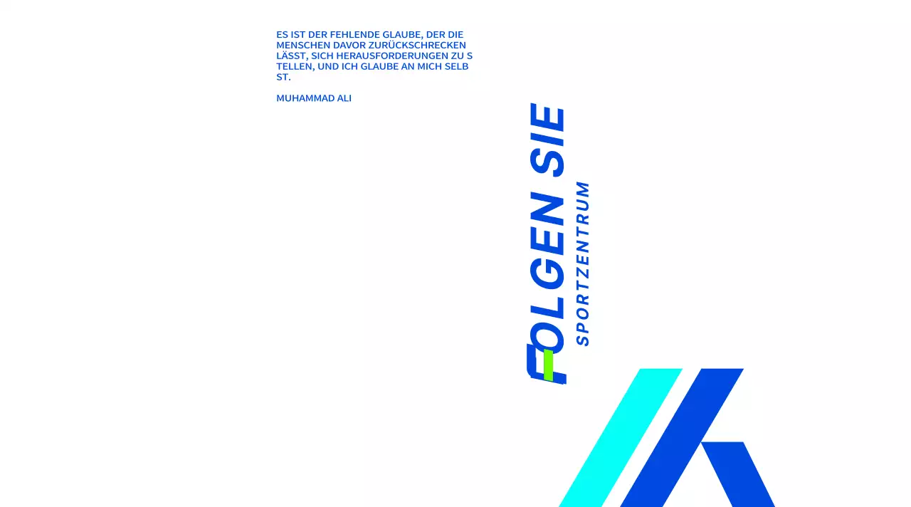 Starkes, ansprechendes Design mit hellblauen und blauen Farbverläufen