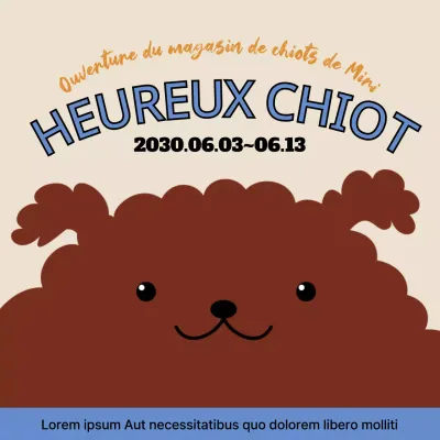 Un mignon emplacement bleu clair pour le toilettage des chiens