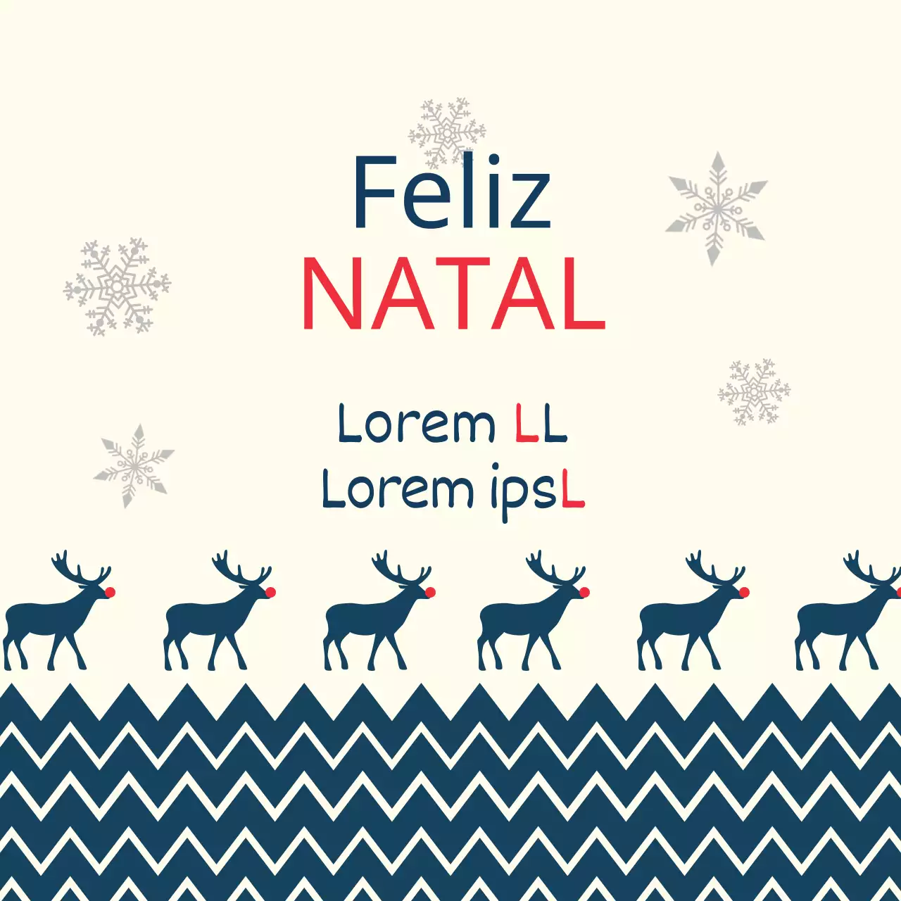 Etiquetas de felicitações de Natal ilustradas em azul marinho e marfim