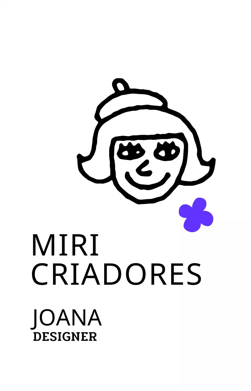 Ilustração de uma personagem de banda desenhada em preto e cores acentuadas Perfil do cartão Temple