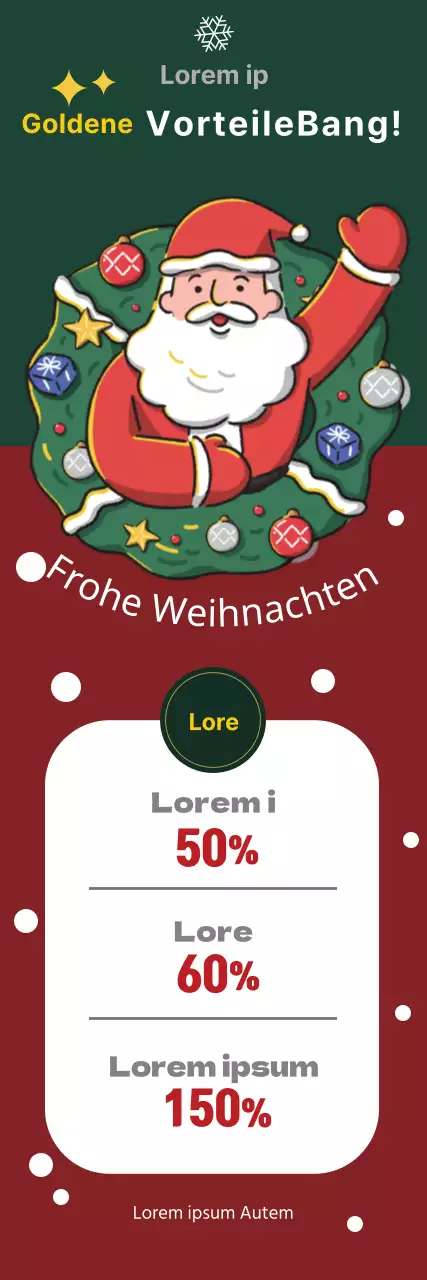 Rot Grün Illustration Niedlich Weihnachten Plastische Chirurgie Event Promotion
