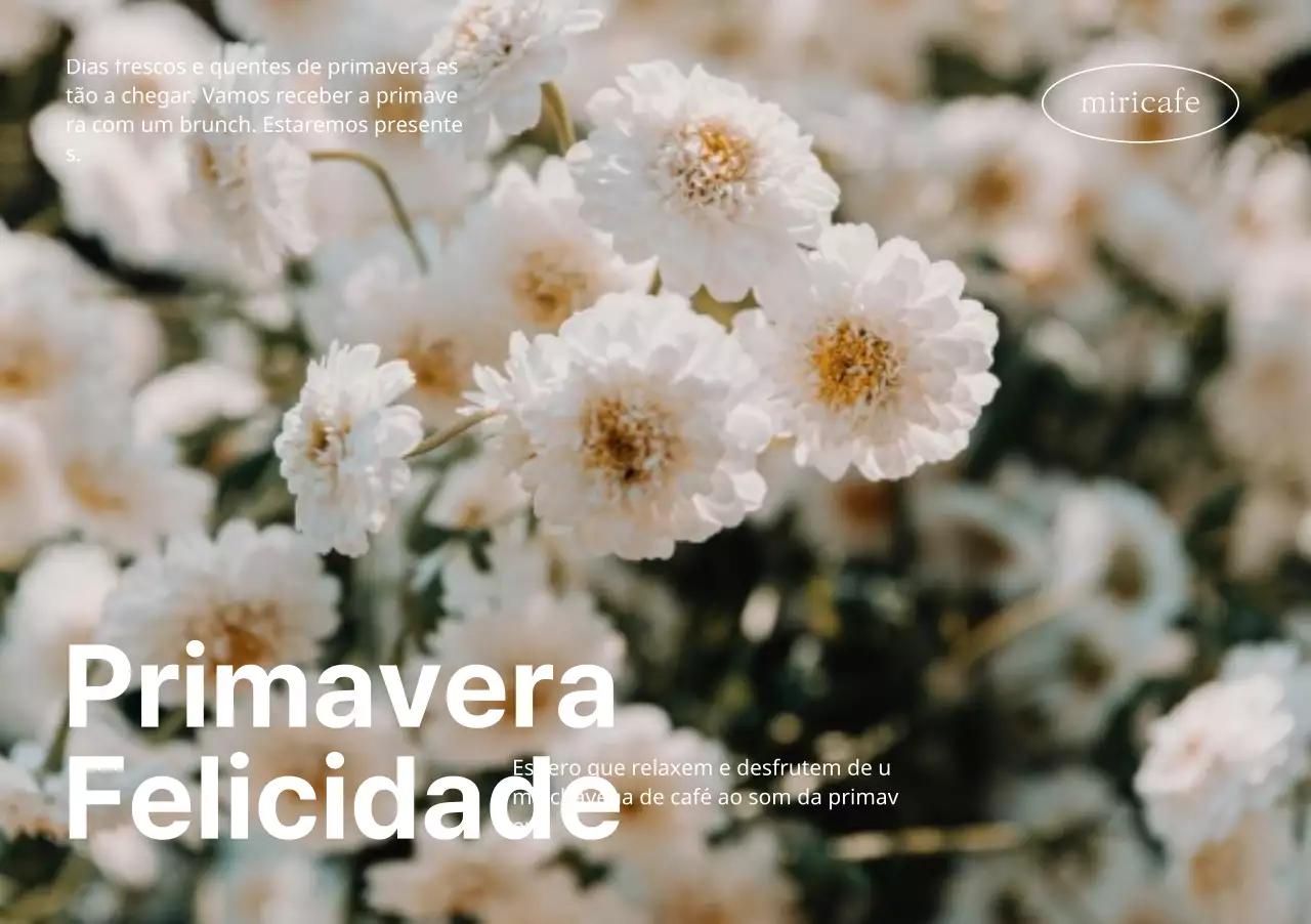 Desenho floral primaveril