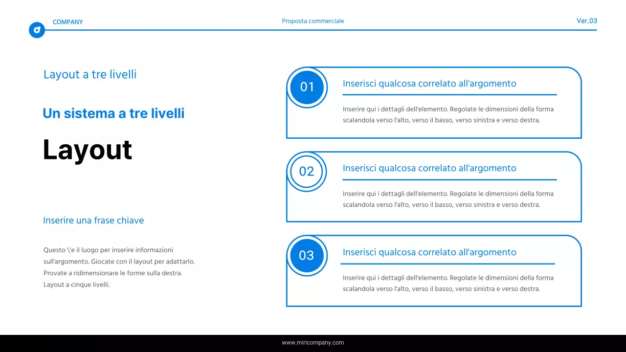 Semplice rapporto di evidenziazione del testo blu e bianco