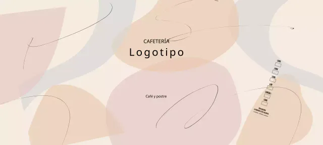 Patrón de formas modernas beige