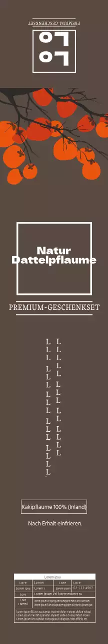 Braune saubere Illustration natürliche getrocknete Kaki