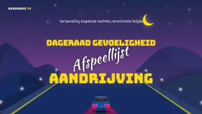 Purple Yellow Dawn Inspirerende Drive Muziek Afspeellijst