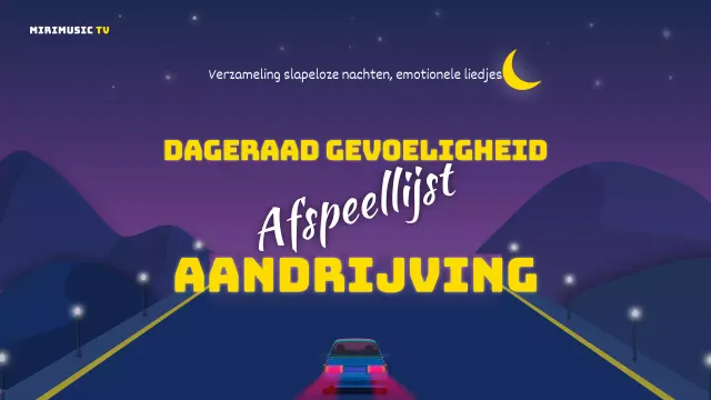 Purple Yellow Dawn Inspirerende Drive Muziek Afspeellijst