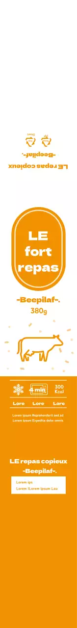 Icônes simples orange Pilaf Bento Box