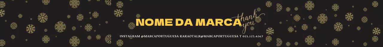 Café holandês com um toque natalício preto e dourado