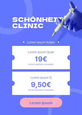 Die blaue Schönheitsklinik SAT Benefizveranstaltung pop-up