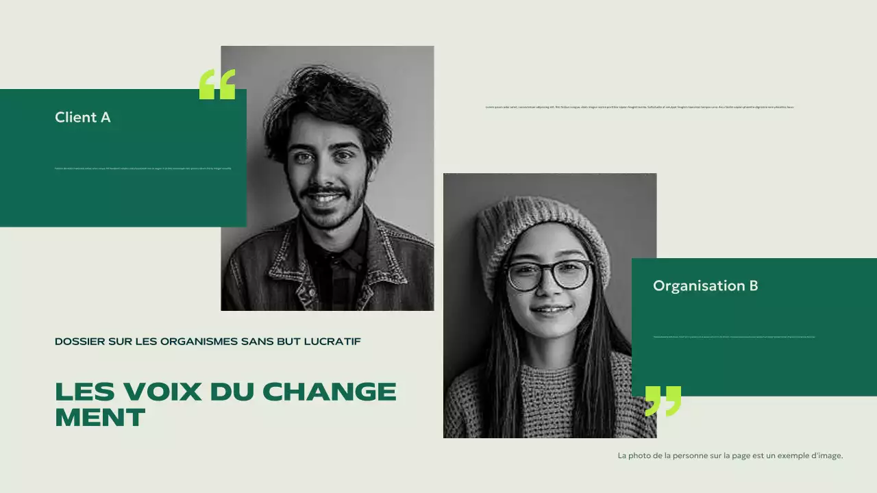 green modern non-profit announcement