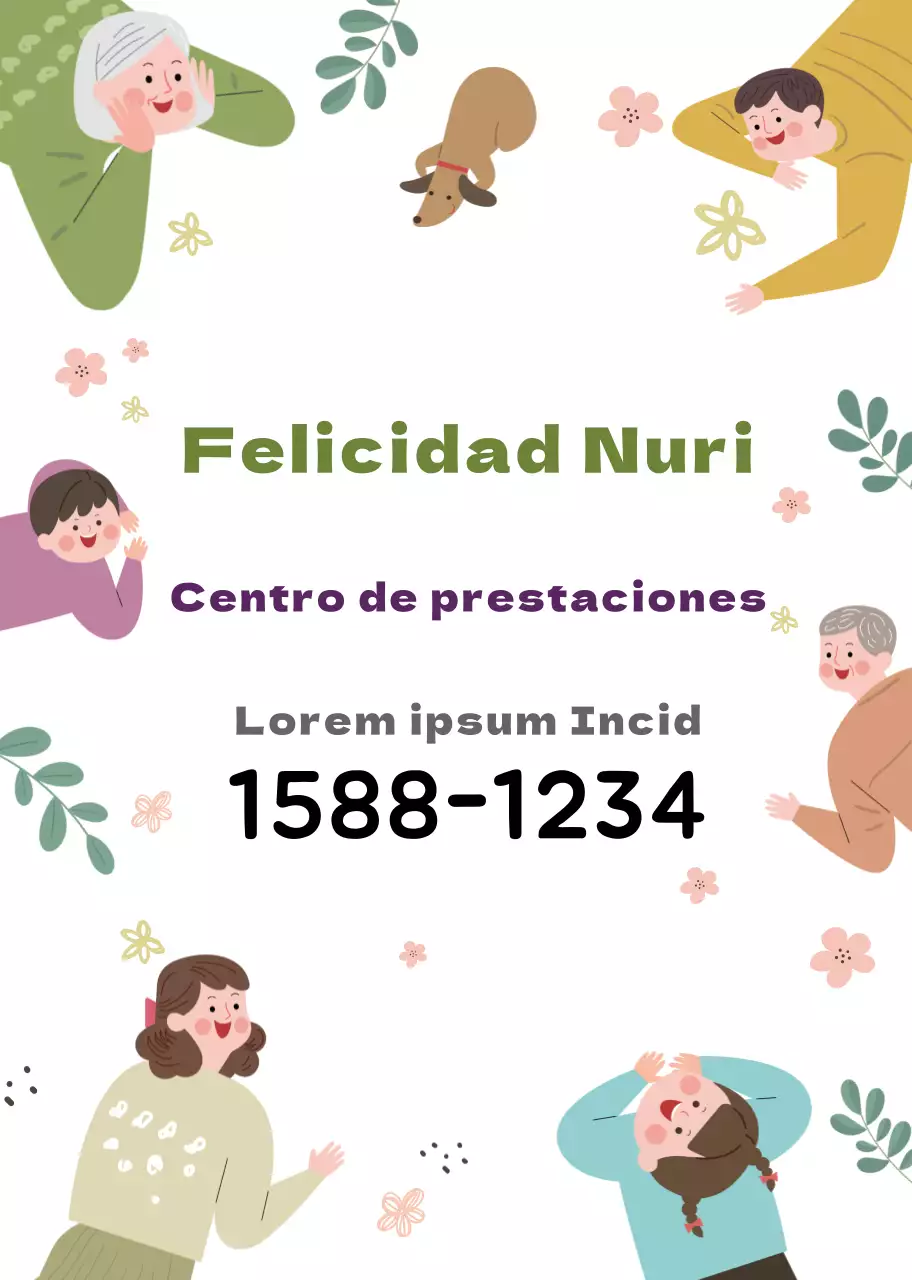 Blanco cálido carácter ilustración centro de bienestar