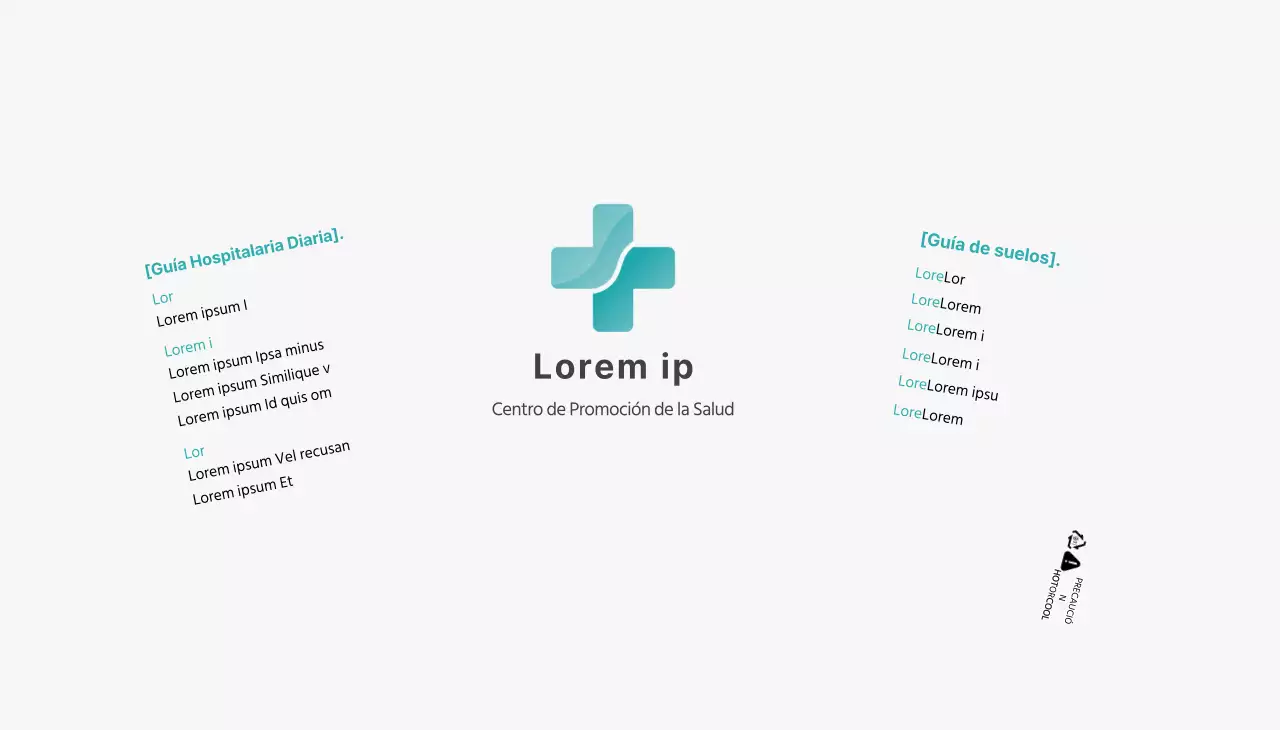 blanco azul logotipo simple hospital