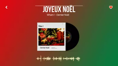 Une collection de chants sur le thème de Noël en rouge et vert