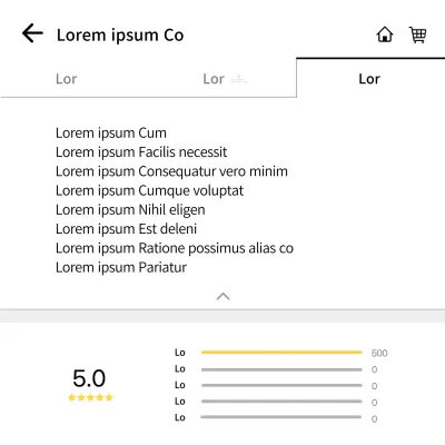 Una parodia etnica di una consegna divertente con recensioni gialle a cinque stelle