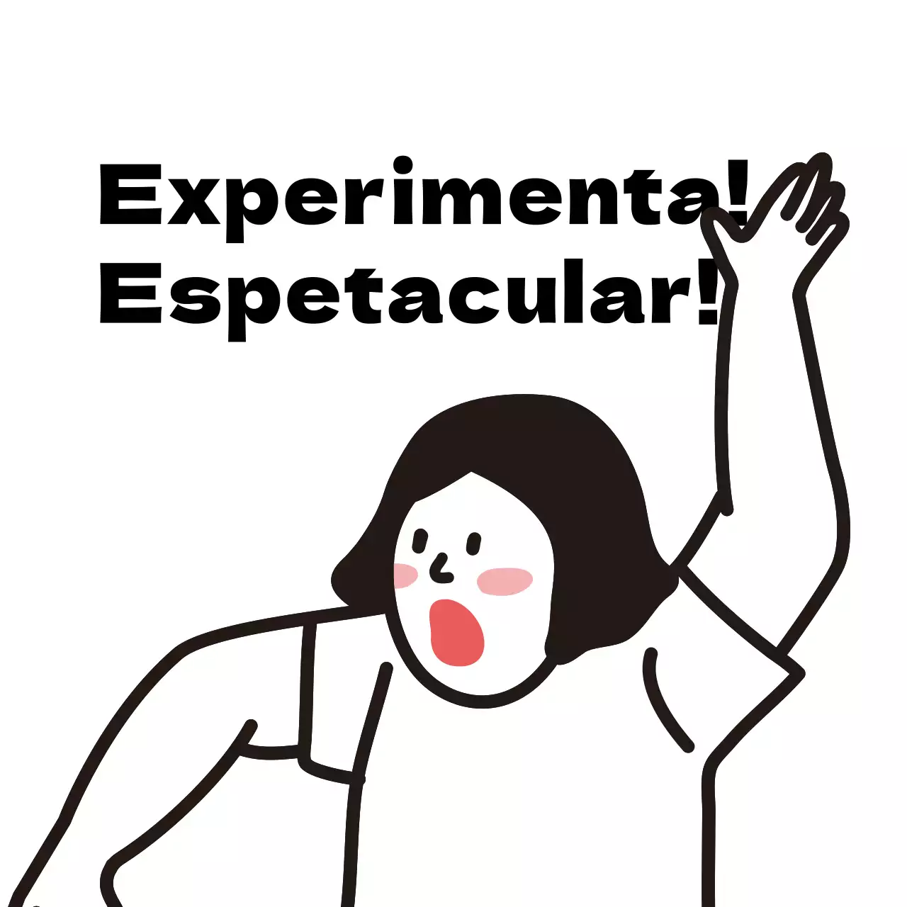 Ilustração branca de uma promoção alimentar divertida