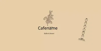 Beige botanische Blume Illustration