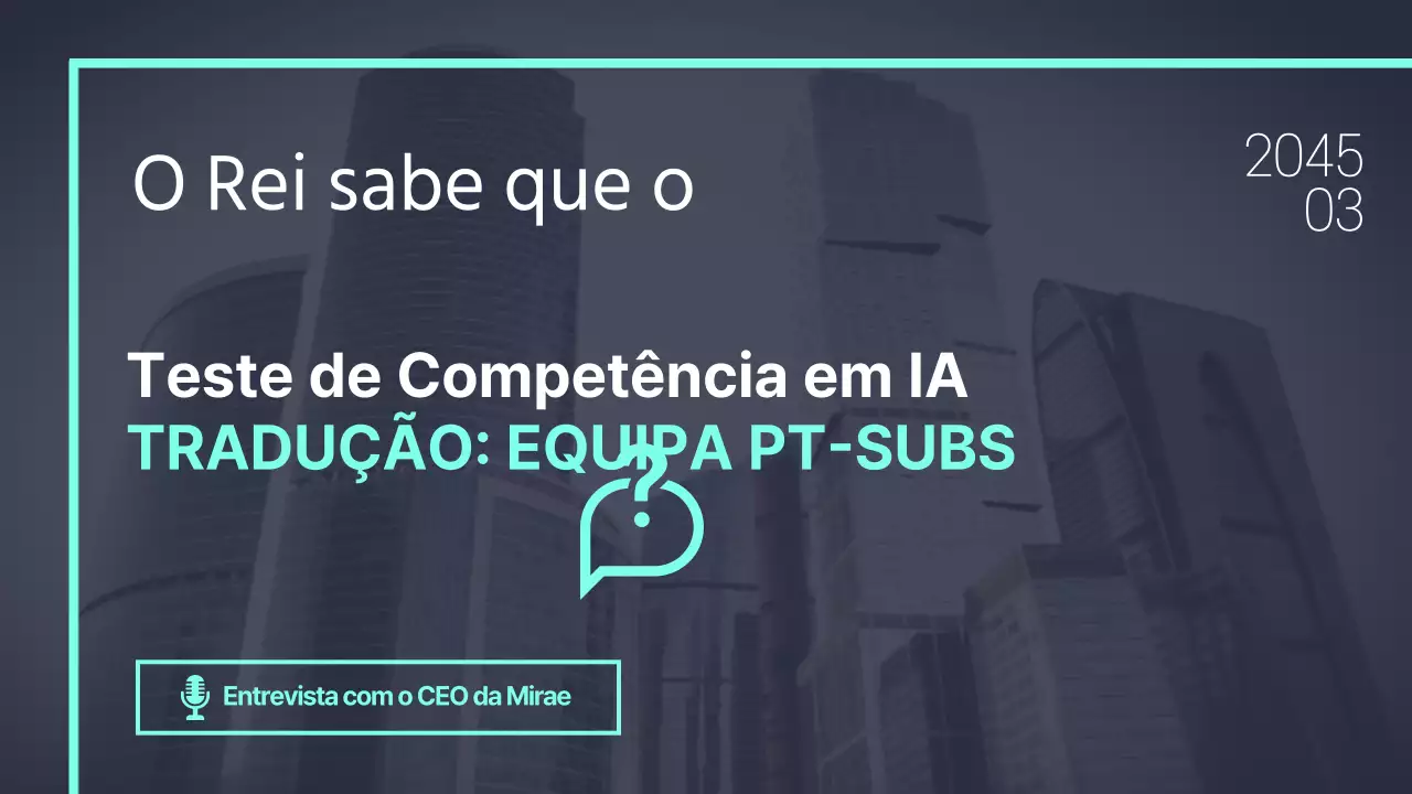 Miniatura YouVu de caixa quadrada cor de menta do conteúdo do teste de competências de IA com fundo azul-marinho