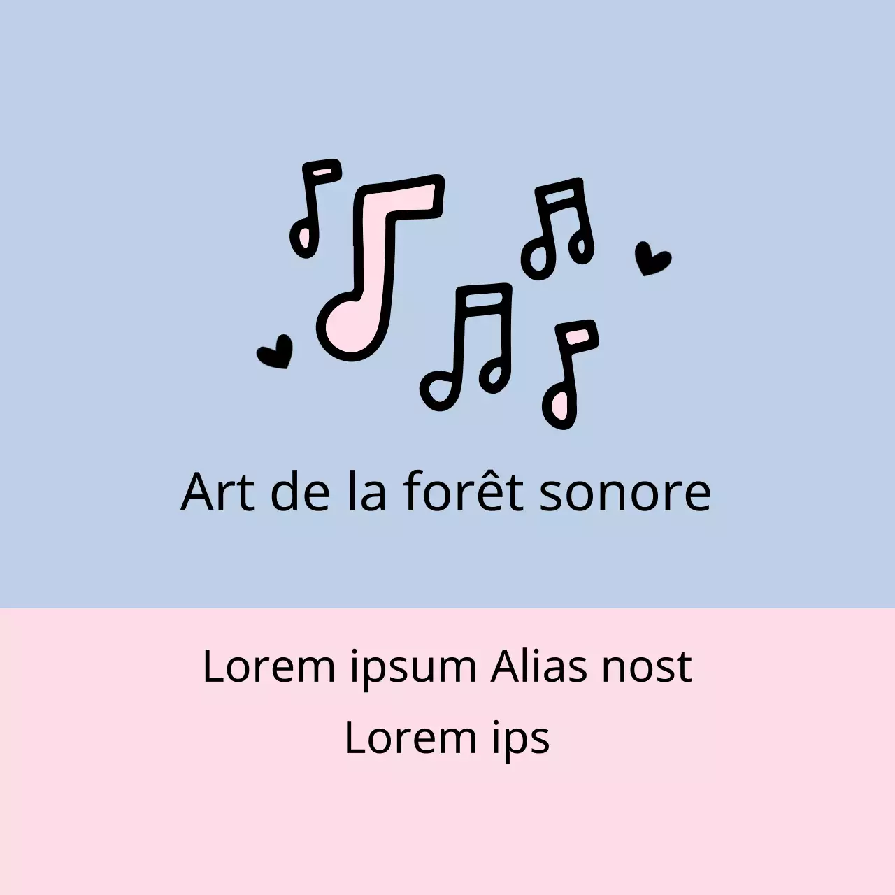 Promotion de l'école d'art Blue Pink Illustration