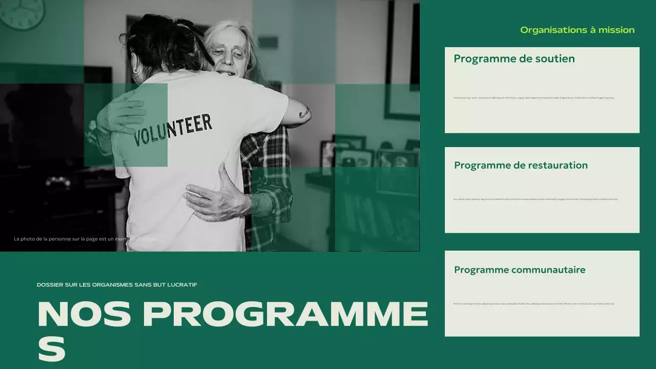 green modern non-profit announcement