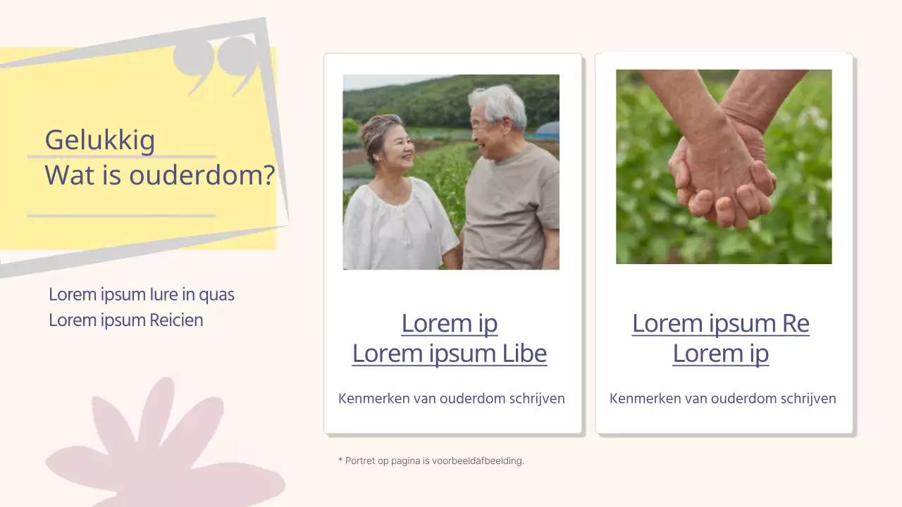 Een eenvoudig zilverstadje in geel en paars Lesmateriaal