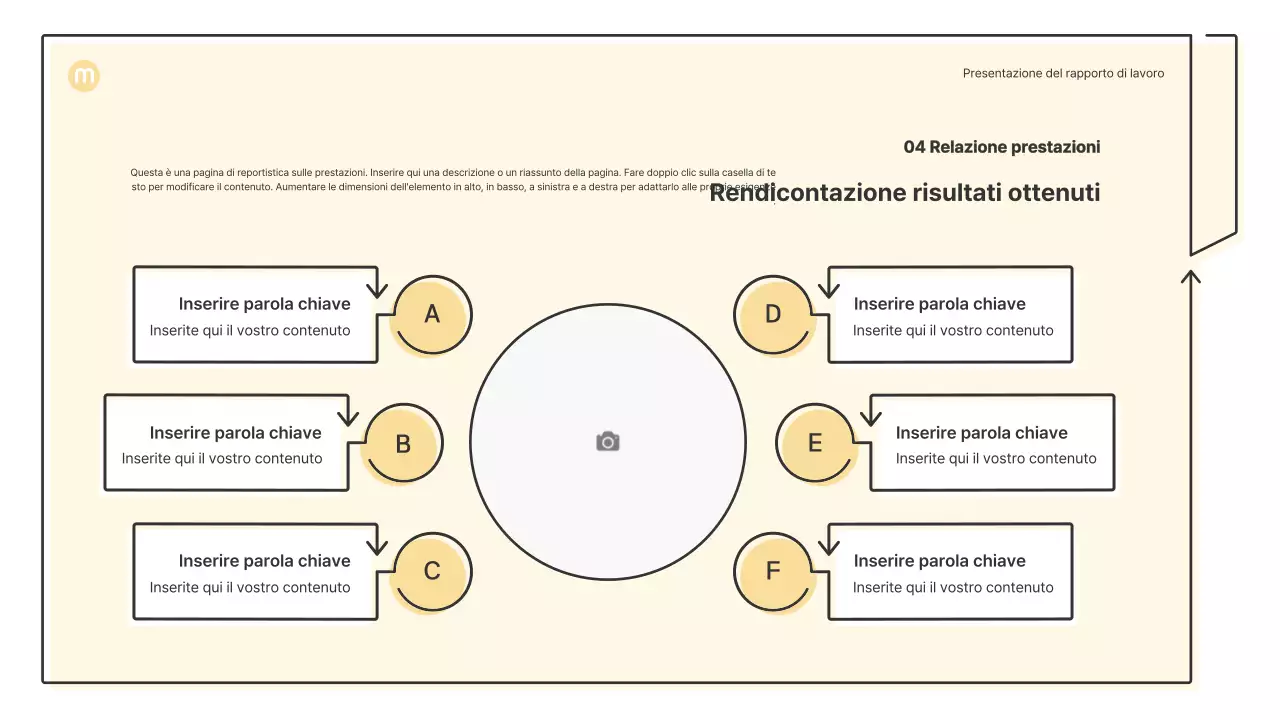 Forme puntiformi con frecce in giallo chiaro Kit di presentazione aziendale