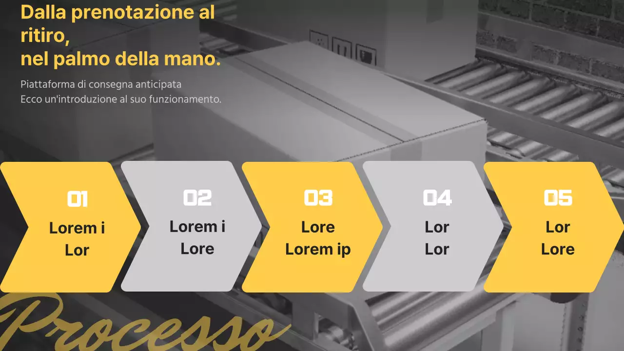 Introduzione di un semplice quickservice giallo e nero