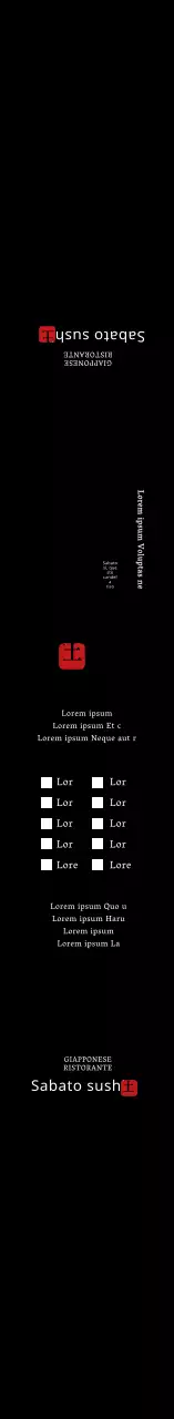 Bento giapponese semplice nero