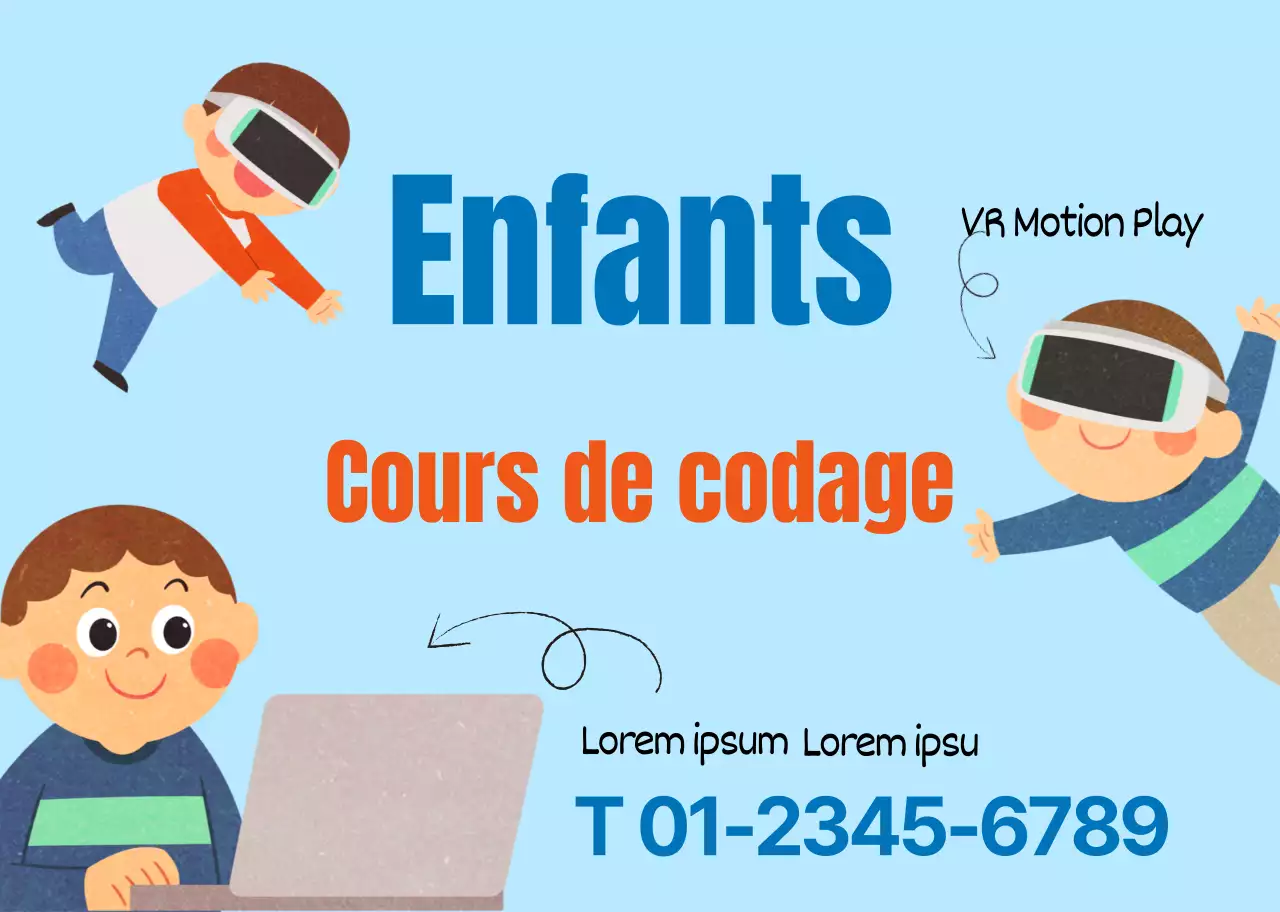 Illustration d'un personnage mignon de couleur bleu clair pour promouvoir un cours de codage