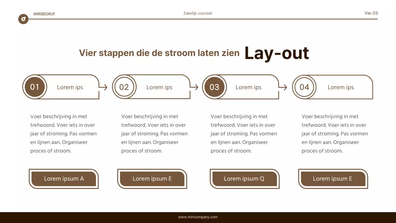 Eenvoudig bruin en wit tekstmarkeringsrapport