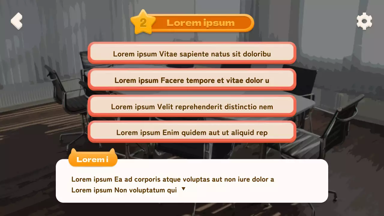 Simulación de gestión de ídolos basada en la elección con un concepto de juego móvil