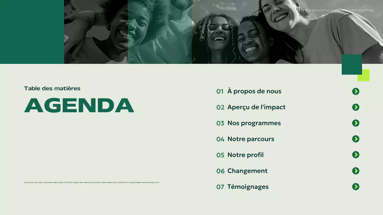 green modern non-profit announcement