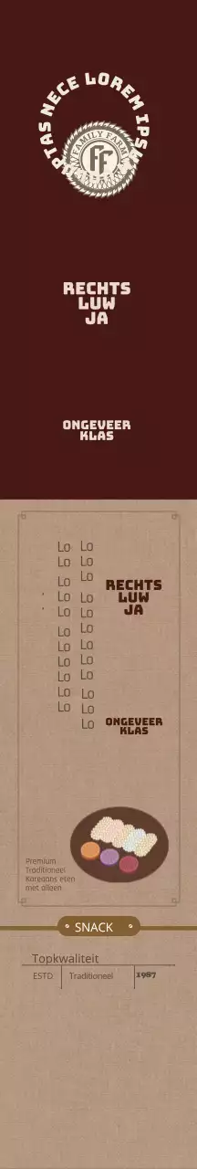 Eenvoudige koffie geschenkset sjerp met logo in bruin