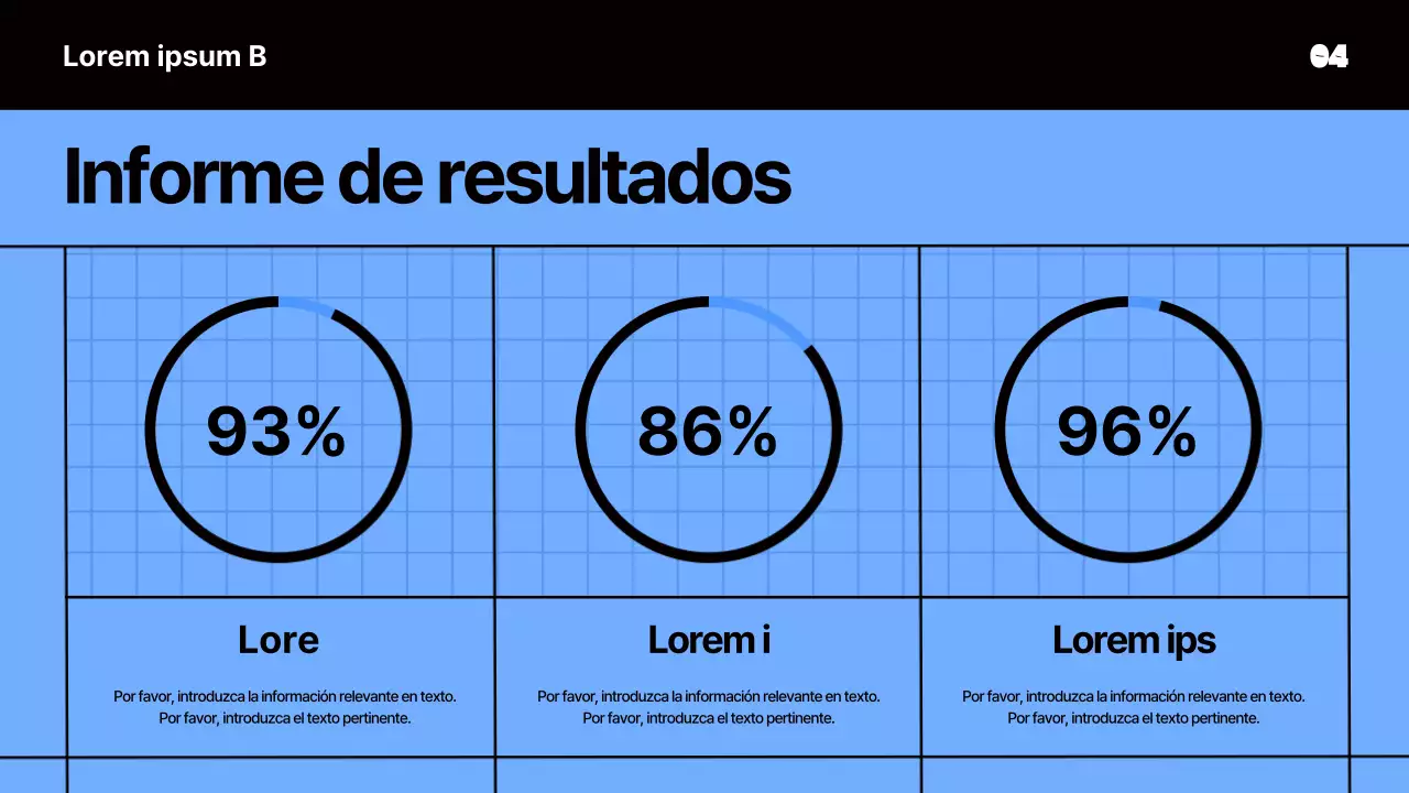 Presentación de estudio de marketing con concepto de cuaderno azul