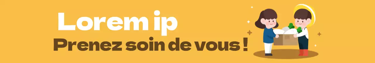 Illustration simple de la livraison de produits par Orange