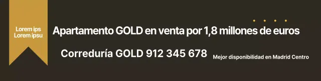 Promocione su propiedad de lujo en oro marrón