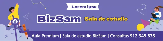 Ilustración de un piano morado para promocionar una escuela de música