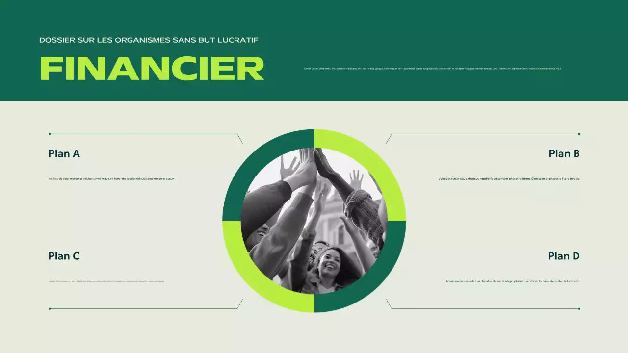 green modern non-profit announcement