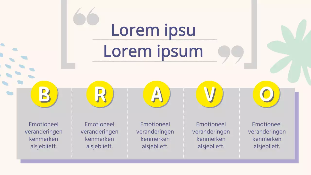Een eenvoudig zilverstadje in geel en paars Lesmateriaal