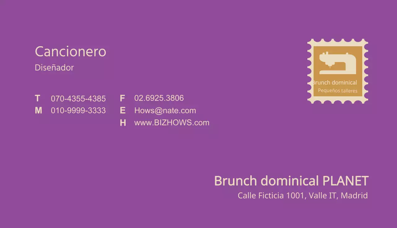 Tarjetas de visita de moda