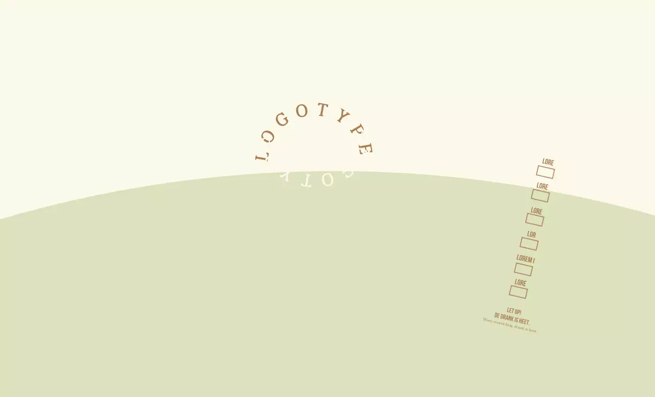 Geel Groen Rond Belettering