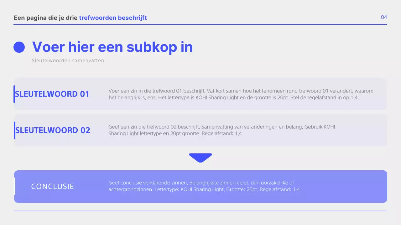 Eenvoudig blauw en wit zakelijk lay-outrapport