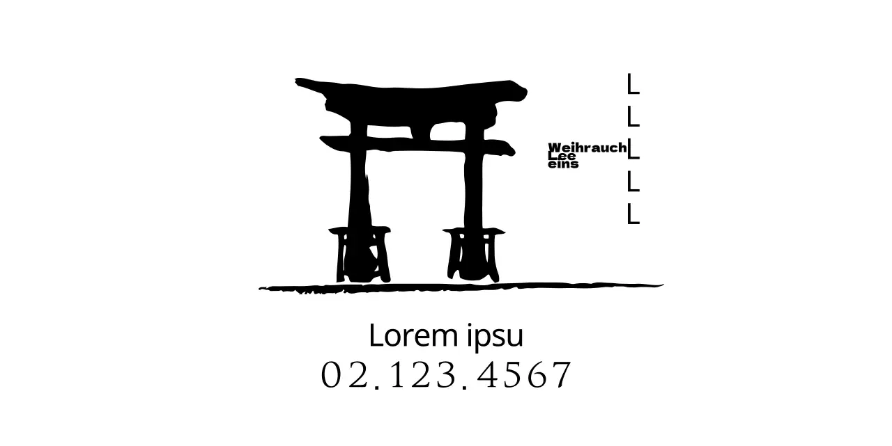 Einfache und saubere traditionelle Illustration Logo-Konzept für koreanische Restaurant Informationen und Service.