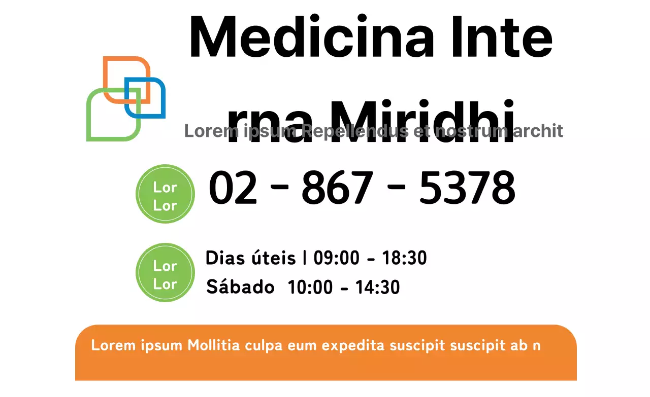 Logótipo branco para um visual limpo de hospital