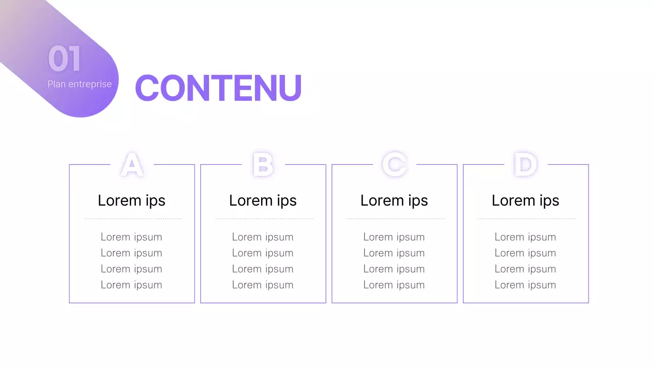 Purple Yellow Simple Concept Business Plan