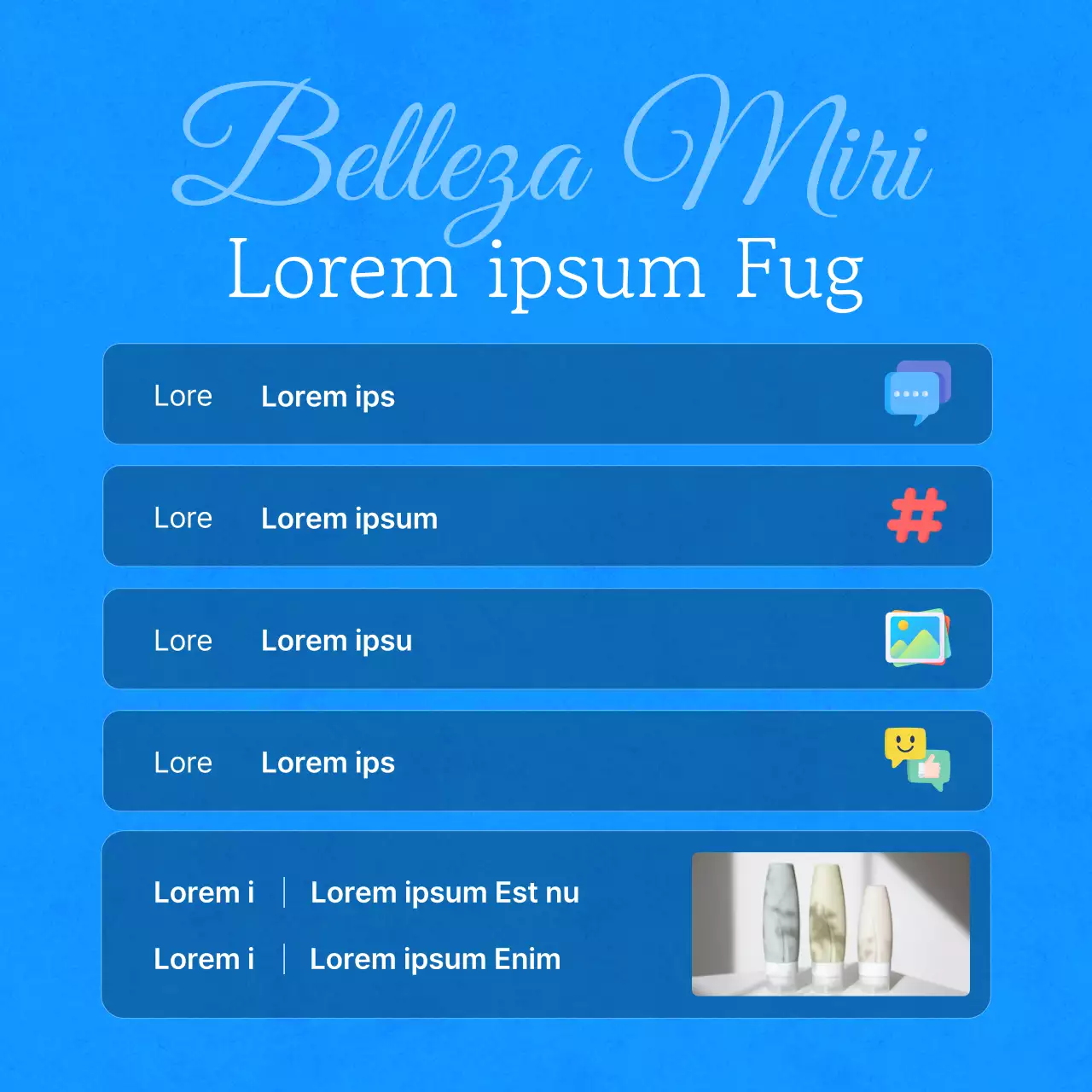 Promocione un sencillo evento de lanzamiento con fondo azul