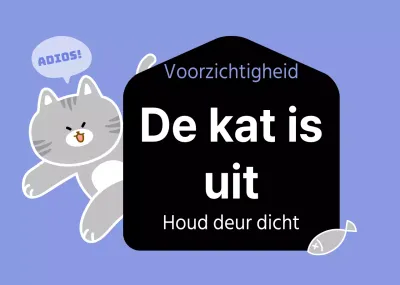 Pas op voor katten Camagnet