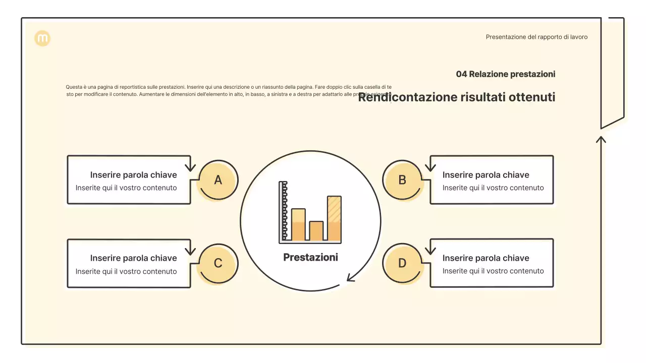 Forme puntiformi con frecce in giallo chiaro Kit di presentazione aziendale