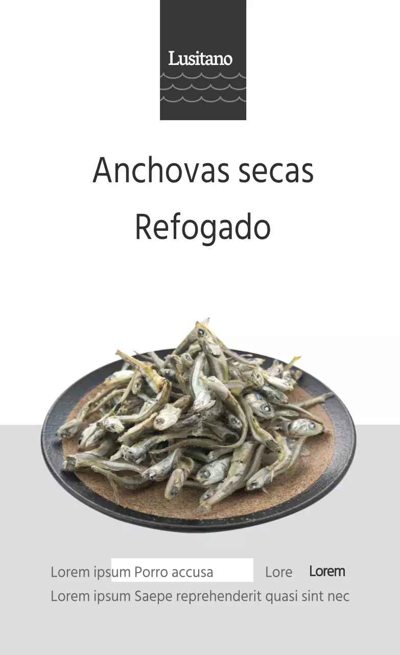 Anchovas de marisco salteadas