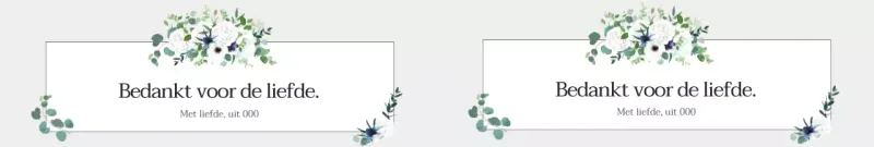 Grijs bloemenframe Bedankcadeau